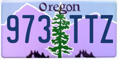 OR license plate 973TTZ
