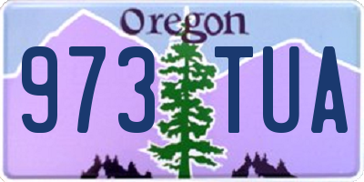 OR license plate 973TUA