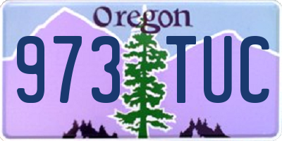 OR license plate 973TUC