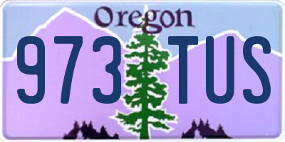 OR license plate 973TUS