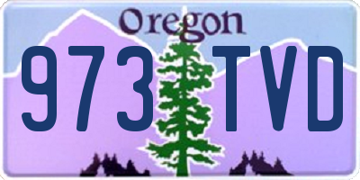 OR license plate 973TVD
