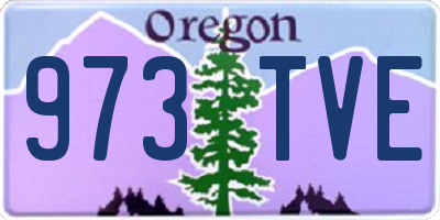 OR license plate 973TVE