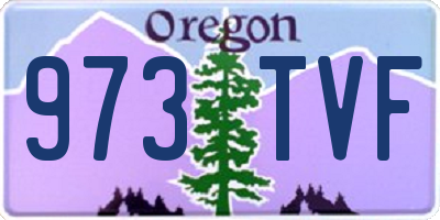 OR license plate 973TVF