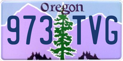 OR license plate 973TVG