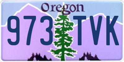 OR license plate 973TVK