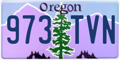 OR license plate 973TVN