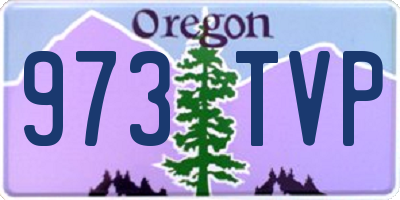 OR license plate 973TVP