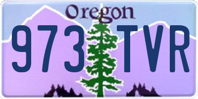 OR license plate 973TVR