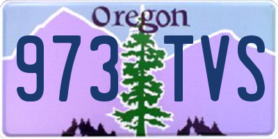 OR license plate 973TVS