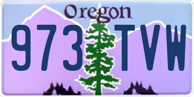 OR license plate 973TVW