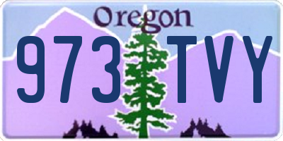 OR license plate 973TVY