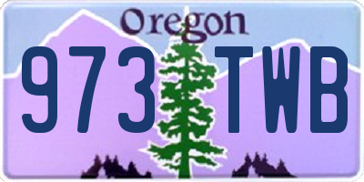 OR license plate 973TWB