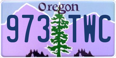 OR license plate 973TWC