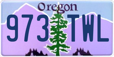 OR license plate 973TWL
