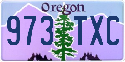 OR license plate 973TXC