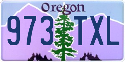 OR license plate 973TXL