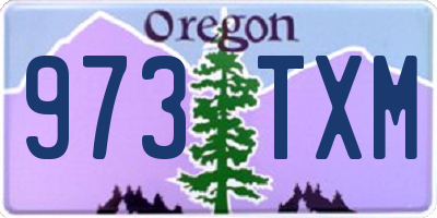 OR license plate 973TXM