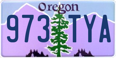 OR license plate 973TYA