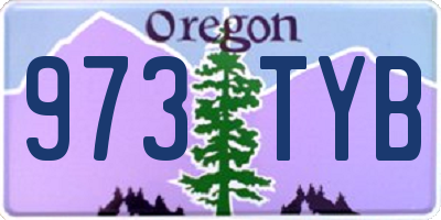 OR license plate 973TYB