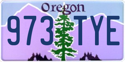 OR license plate 973TYE