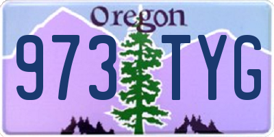 OR license plate 973TYG