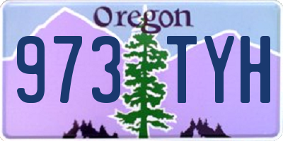 OR license plate 973TYH