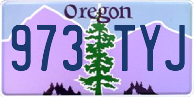 OR license plate 973TYJ