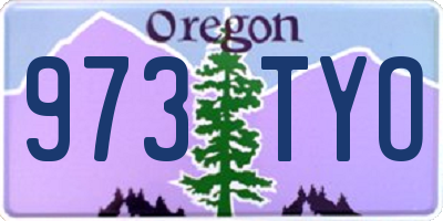 OR license plate 973TYO