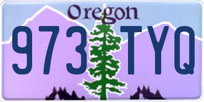 OR license plate 973TYQ