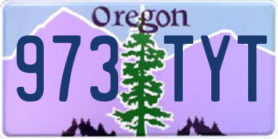 OR license plate 973TYT