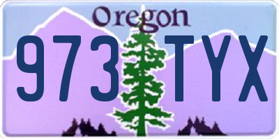 OR license plate 973TYX