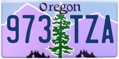 OR license plate 973TZA
