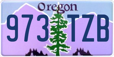 OR license plate 973TZB