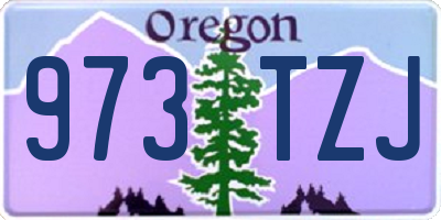 OR license plate 973TZJ