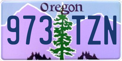OR license plate 973TZN