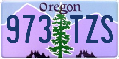 OR license plate 973TZS