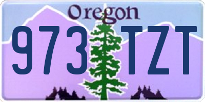 OR license plate 973TZT