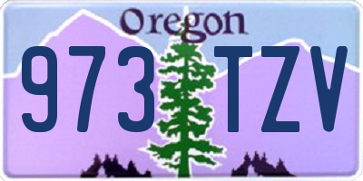 OR license plate 973TZV