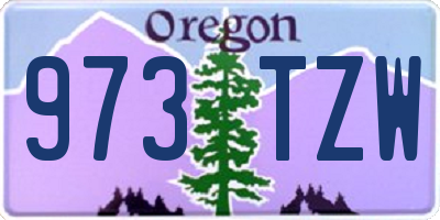 OR license plate 973TZW