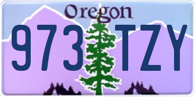 OR license plate 973TZY