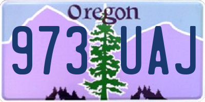 OR license plate 973UAJ