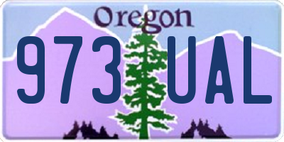 OR license plate 973UAL