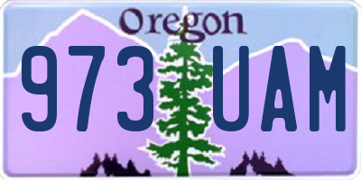 OR license plate 973UAM