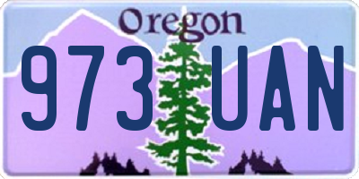 OR license plate 973UAN