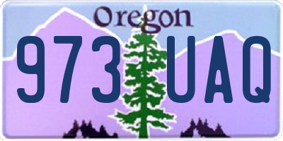 OR license plate 973UAQ