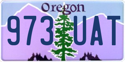 OR license plate 973UAT