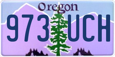 OR license plate 973UCH