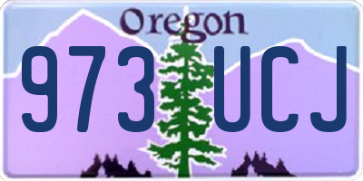 OR license plate 973UCJ