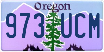 OR license plate 973UCM