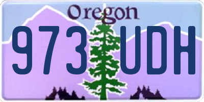 OR license plate 973UDH